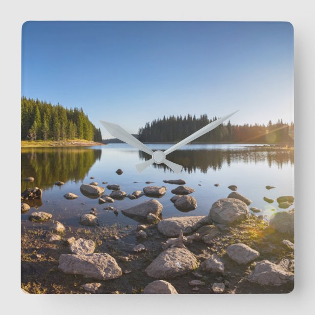 Water | Rhodope Mountains, Bulgaria Square Wall Clock (Front)