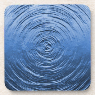 Water Ripple Blue Coaster