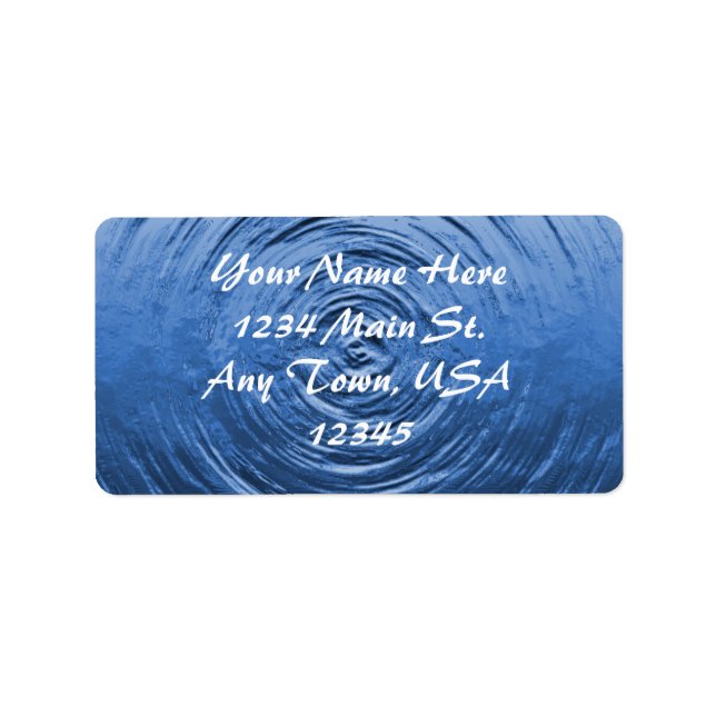 Water Ripple Blue Label (Front)