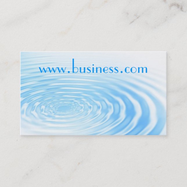 Water ripple business card (Front)
