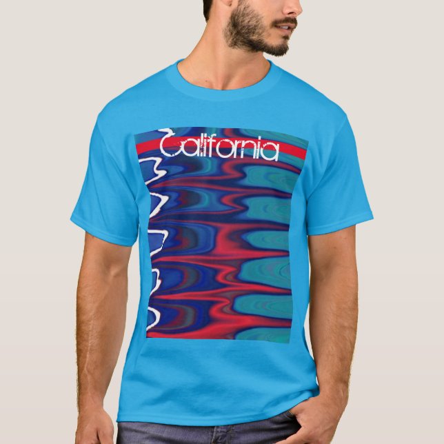 Water Ripple Flowing Abstract Movement State  T-Shirt (Front)