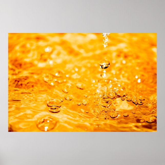 Water ripple liquid clean surface poster (Front)