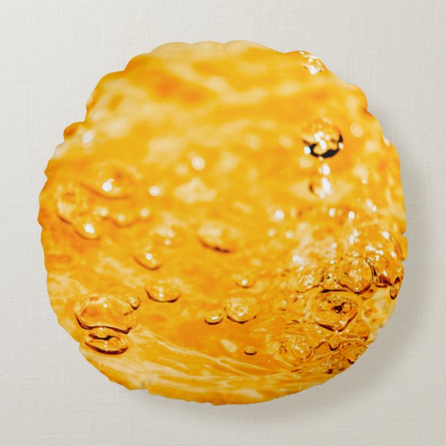 Water ripple liquid clean surface round cushion (Front)