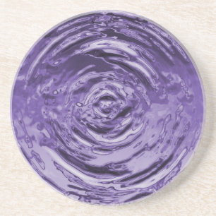 Water Ripple Purple Coaster