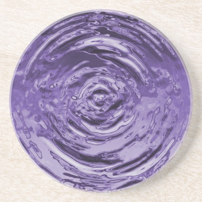 Water Ripple Purple Coaster (Front)