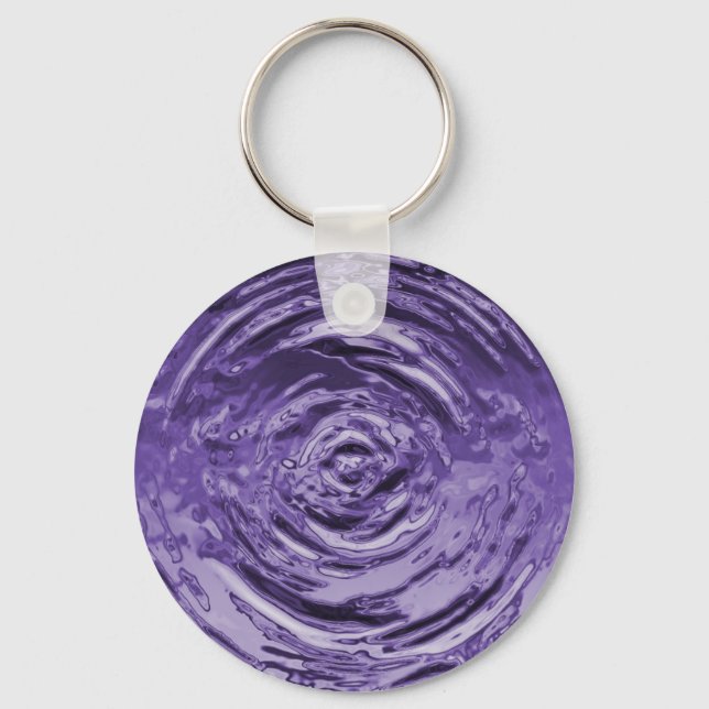 Water Ripple Purple Key Ring (Front)