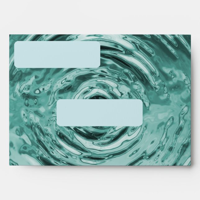 Water Ripple Teal (alternate) Envelopes (Front)