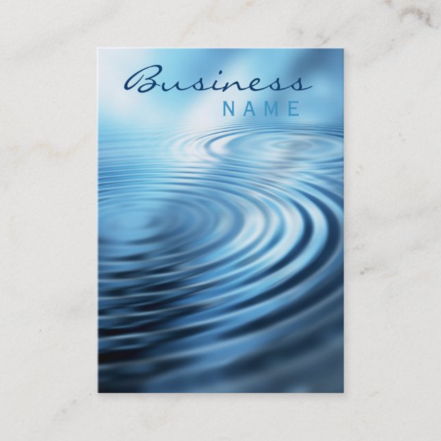 Water Ripples Business Card (Front)