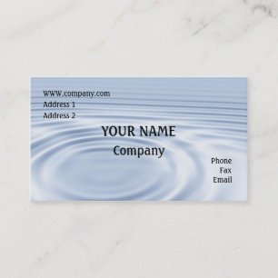 Water ripples business card