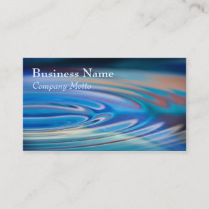 Water Ripples turquoise Generic multicolor Business Card