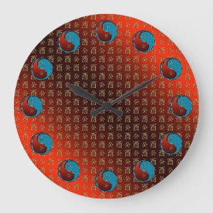Water Rooster Large Clock