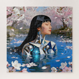 "Water’s Digital Dream" – A Digital Portrait       Jigsaw Puzzle