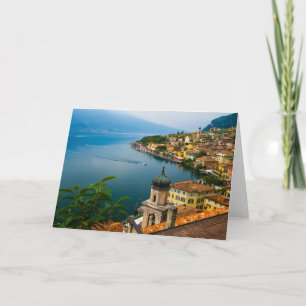 Water San Benedetto Church Lake Garda, Italy Card