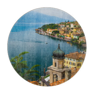 Water San Benedetto Church Lake Garda, Italy Cutting Board
