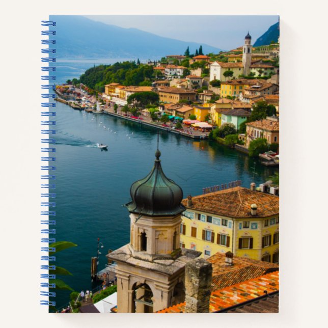 Water | San Benedetto Church Lake Garda, Italy Notebook (Front)