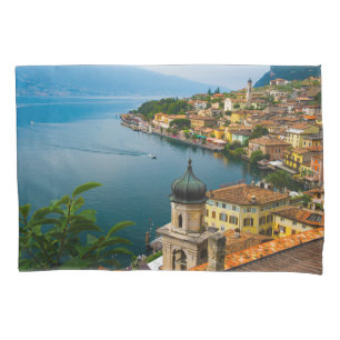 Water San Benedetto Church Lake Garda, Italy Pillowcase