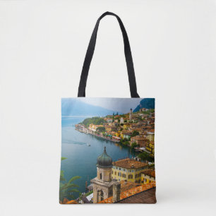 Water   San Benedetto Church Lake Garda, Italy Tote Bag