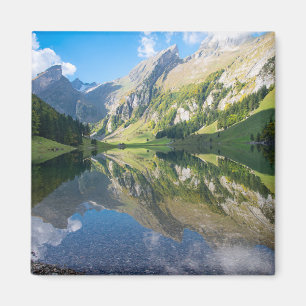 Water   Seealpsee Lake  Swiss Alps Switzerland Magnet