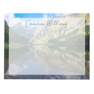 Water   Seealpsee Lake  Swiss Alps Switzerland Notepad