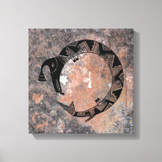 Water Serpent, mimbres Pottery Design Canvas Print