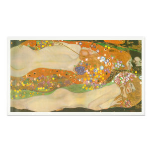 Water Serpents II by Gustav Klimt, Art Nouveau Photo Print