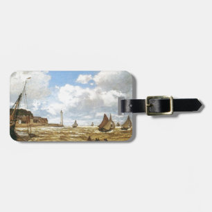Water Ships Boats Monet Mouth of the Seine 1865 Luggage Tag