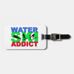 Water Ski Addict Luggage Tag