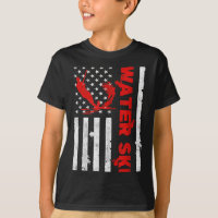 Water Ski American Flag Beachsports Wave Lover Wat
