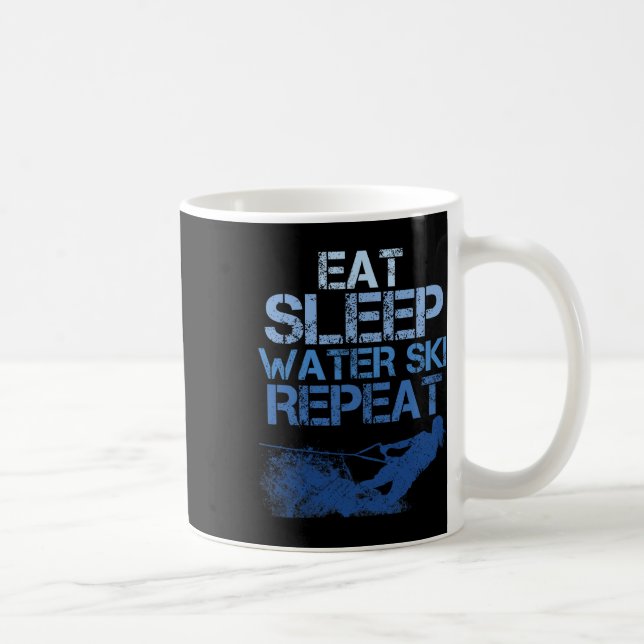 Water Ski Enthusiast Slogan  Coffee Mug (Right)