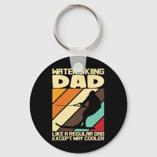 Water Ski Fans Water Skiing Dad Key Ring