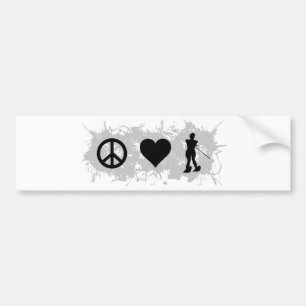 Water ski girl bumper sticker