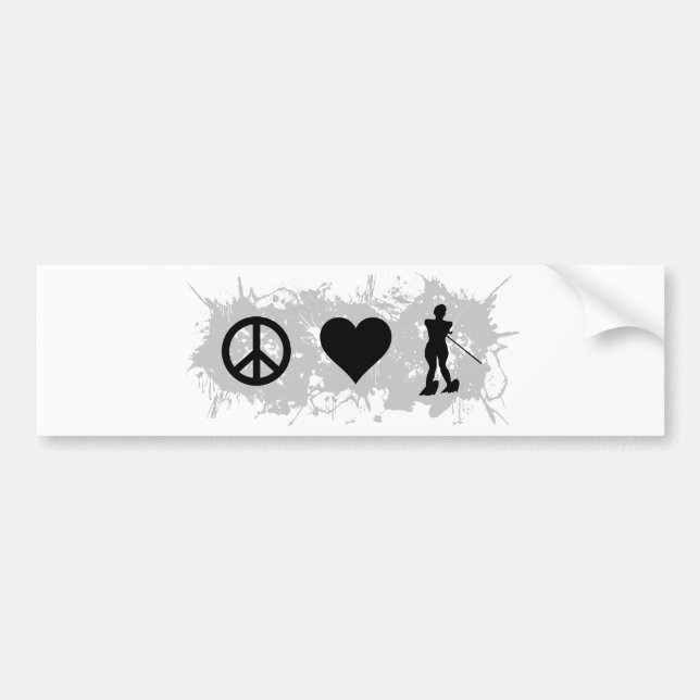Water ski girl bumper sticker (Front)
