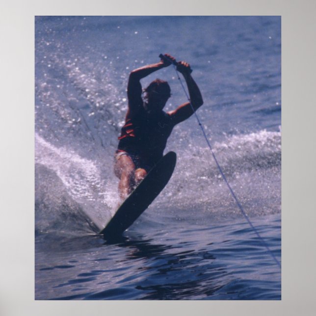 Water Ski -- In Blue Poster (Front)