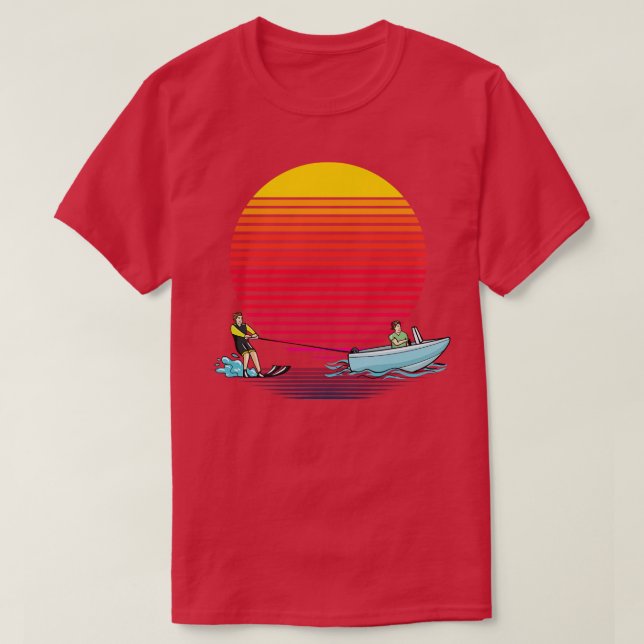 Water Ski Sun T-Shirt (Design Front)