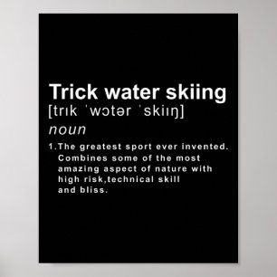 Water Ski Trick Definition  Poster
