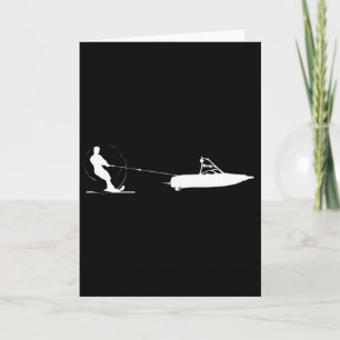 Water Ski - Water Skiing Gift For Water Skiers 1 Card