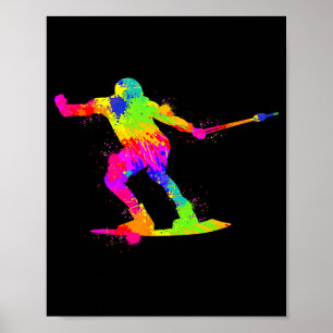 Water ski water skiing poster