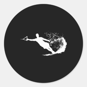 Water Skier Professional - Water Skiing Water Skii Classic Round Sticker