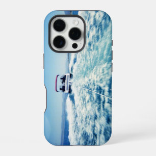 Water Skiing Behind Speed Boat Landscape Photo iPhone 16 Pro Case