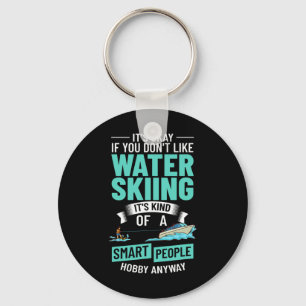 Water Skiing Boat Beginner Board Skier Waterski Tr Key Ring