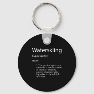 Water Skiing Definition Fathers Day Water Skier Key Ring