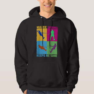 Water Skiing Keeps me Sane colerful women cute Wat Hoodie