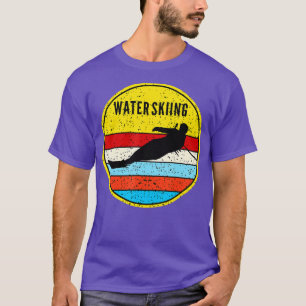 Water Skiing Retro  Waterski Ski Water Sports  T-Shirt