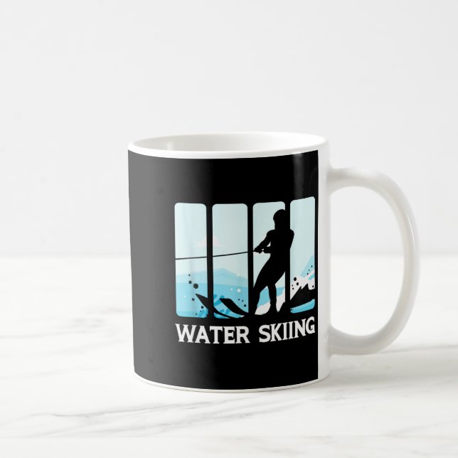 Water skiing vacation summer adventure water coffee mug (Right)