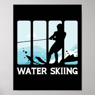 Water Skiing Vacation Summer Adventure Water Sport Poster
