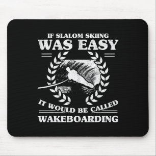 Water Skiing Wakeboarding Retro Slalom Skiing Was Mouse Pad