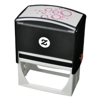 Water soap bubbles self-inking stamp