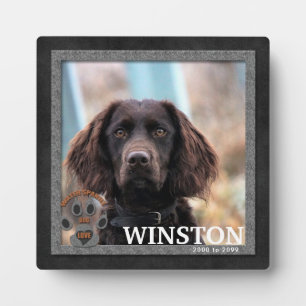 Water Spaniel Dog Breed Memorial Plaque