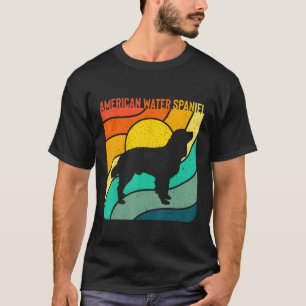 Water Spaniel Vintage Retro Dog Mum Dad T-Shirt