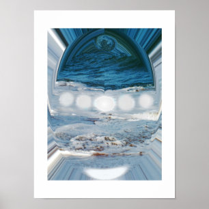 Water spirits in a droplet poster
